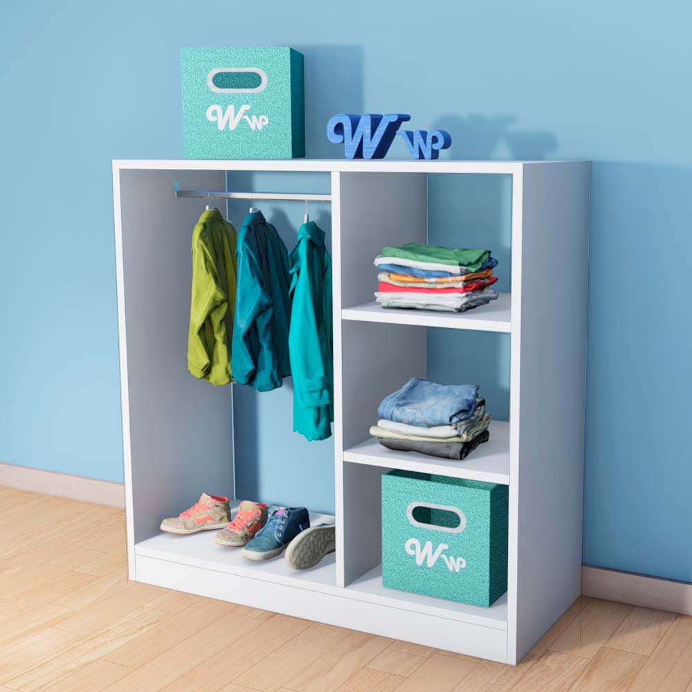 3-space Montessori Closet Wardrobe