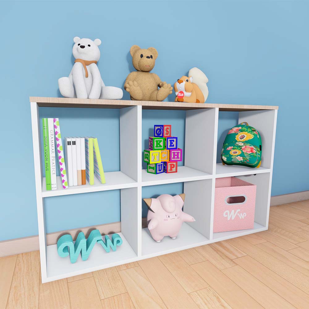 Montessori Toy Organizer with 6 XL spaces