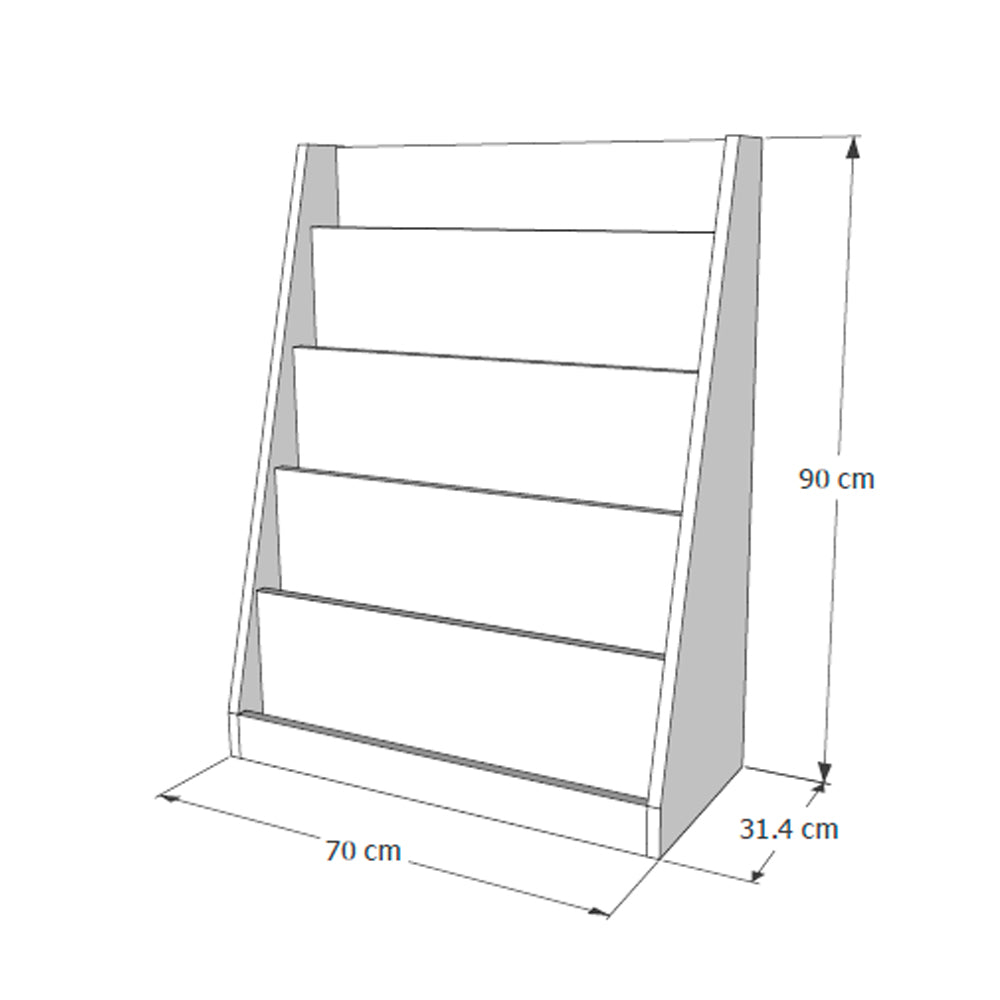 Librero Montessori de 5 repisas