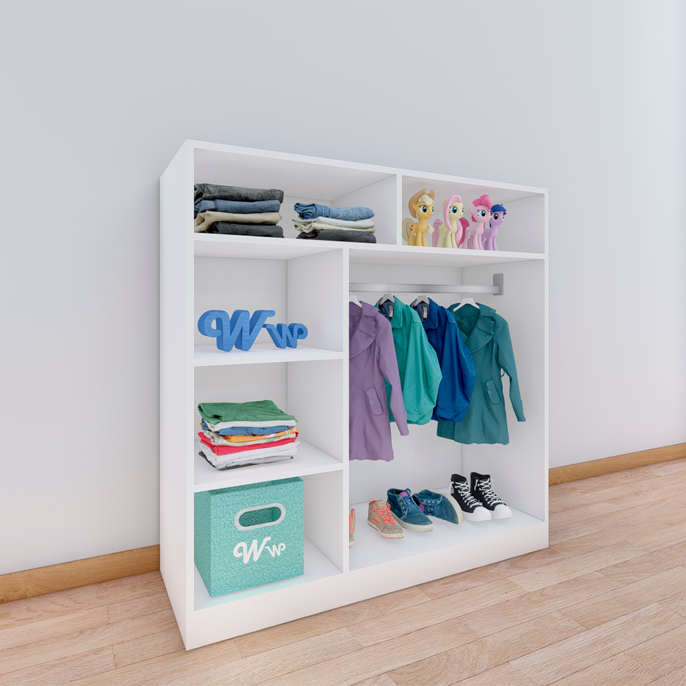 5-space Montessori Closet Wardrobe