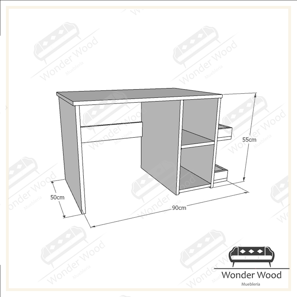 Escritorio Montessori con Porta Cuentos + Silla ( 2 a 7 años)