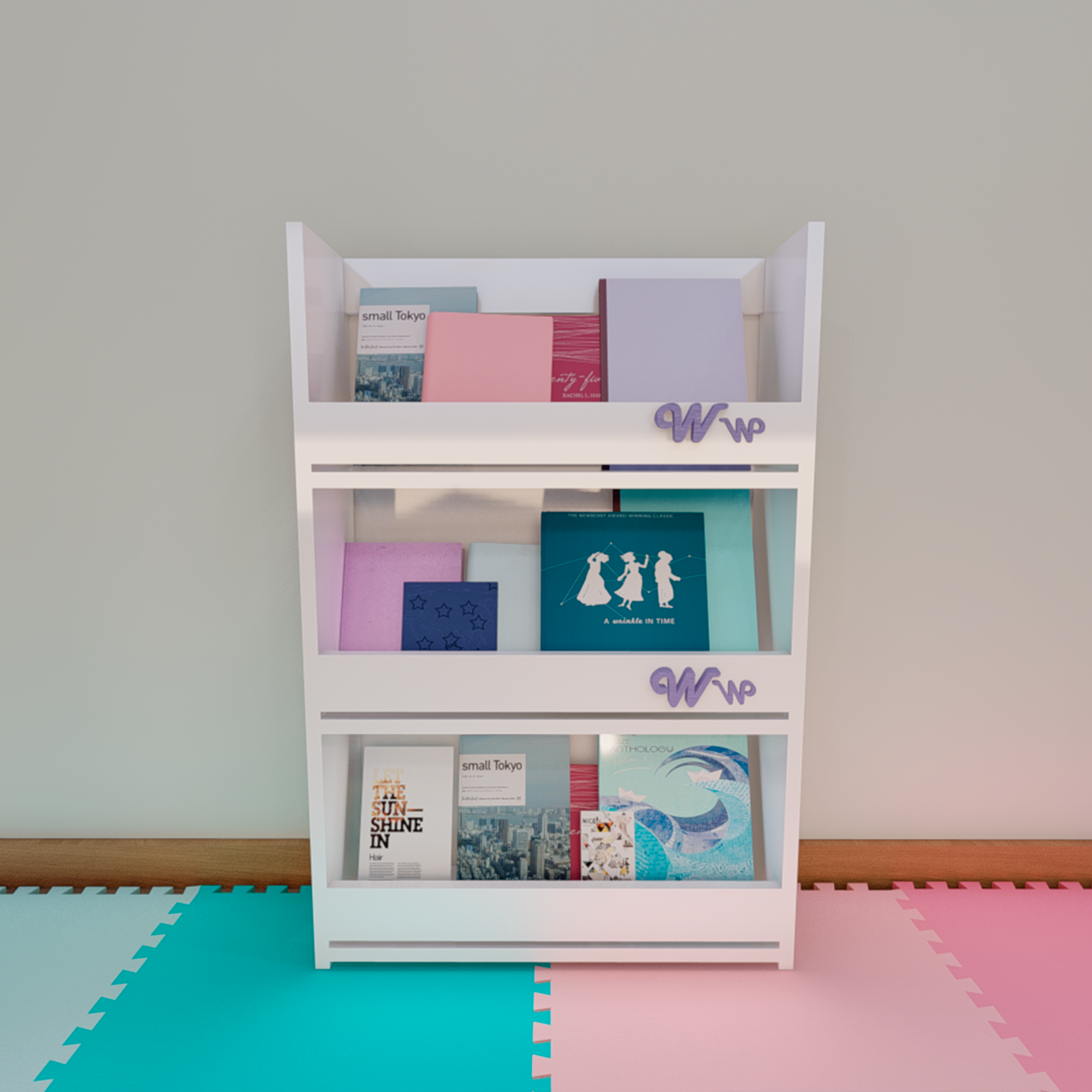 Librero Montessori de 3 repisas