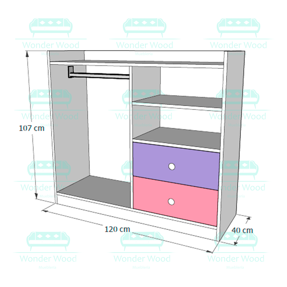 Montessori Closet Wardrobe N6