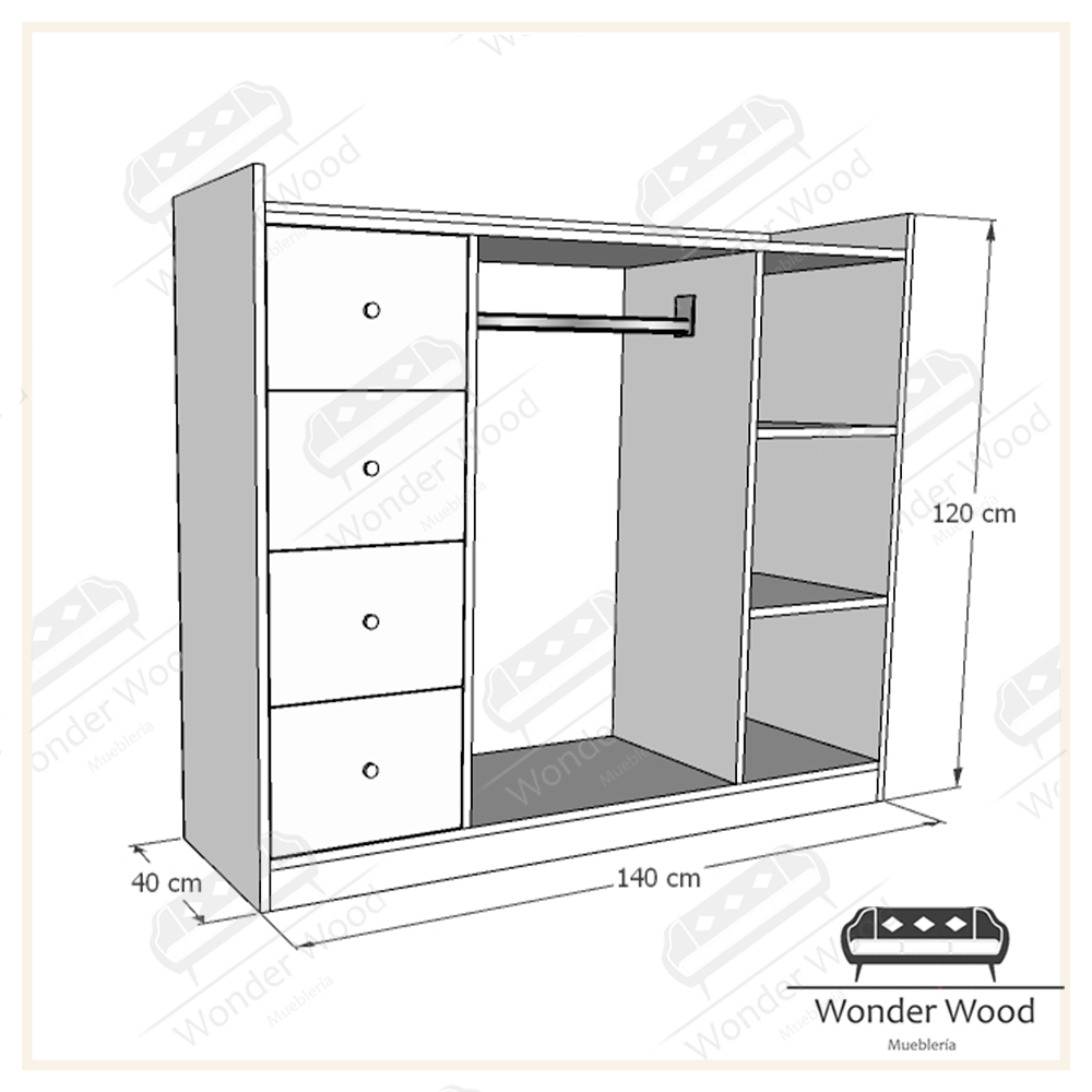 Montessori Closet Organizer Wardrobe
