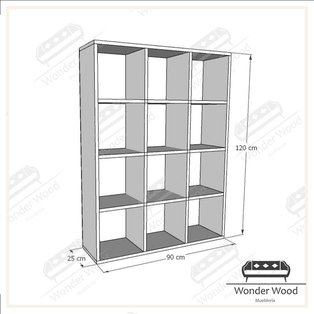 Montessori 12-space organizer