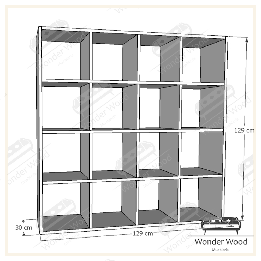 Organizador de 16 espacios