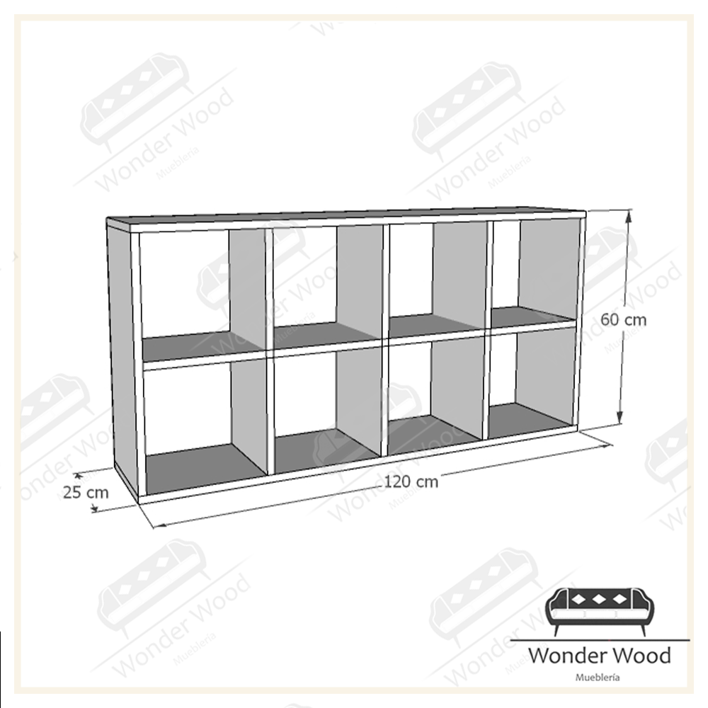 Montessori 8-space organizer