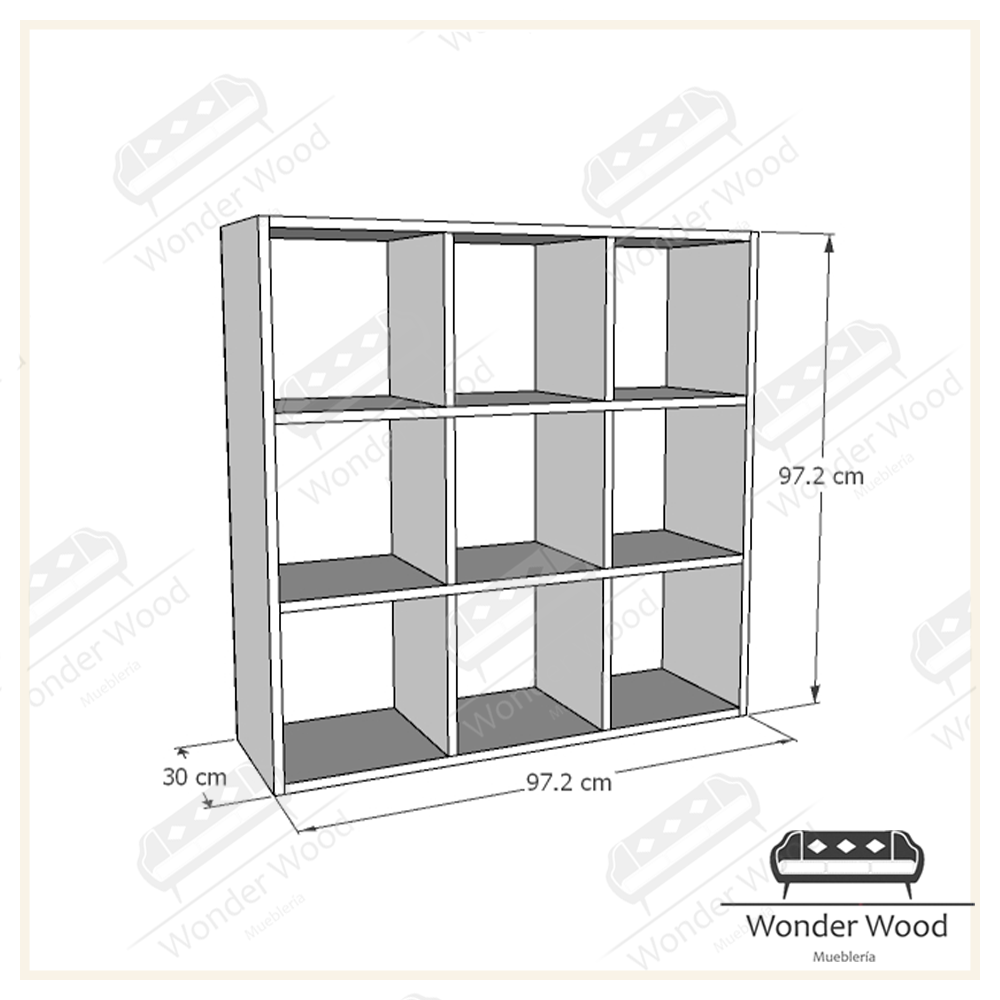 Organizador de 9 espacios