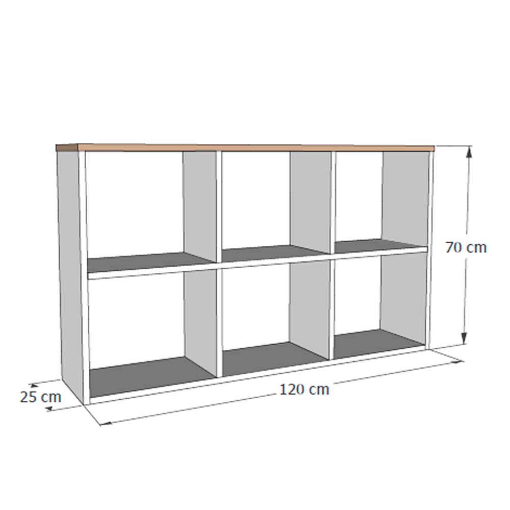 Montessori Toy Organizer with 6 XL spaces